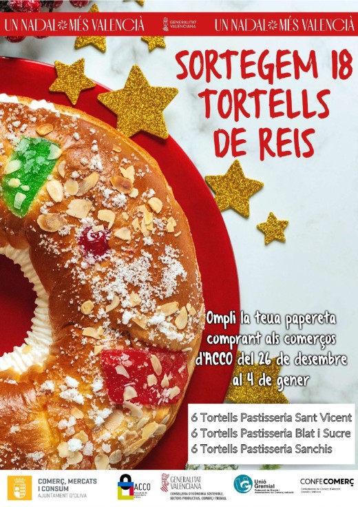 Oliva promueve los roscones de Reyes artesanales con un sorteo especial