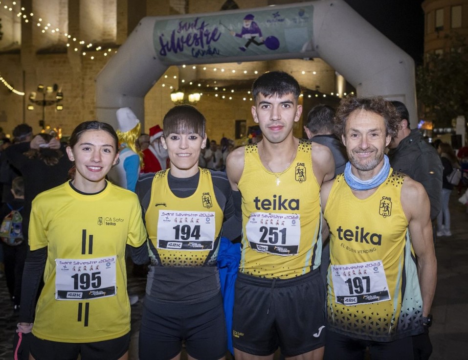 El CA Safor Teika estuvo presente en varias carreras de San Silvestre
