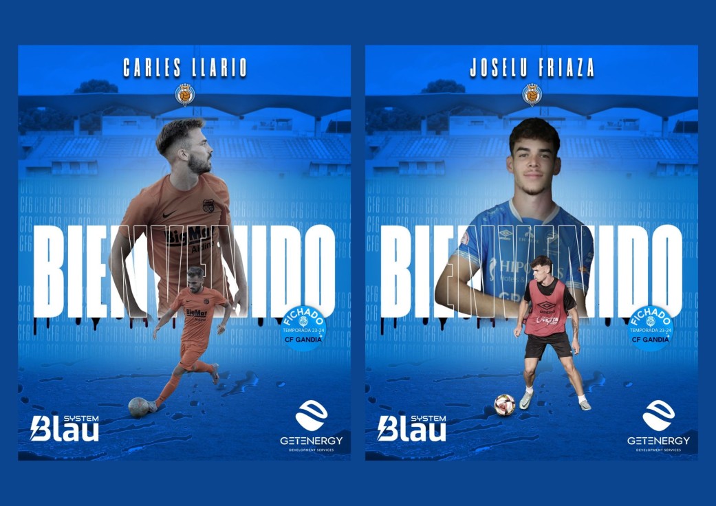 El CF Gandia se refuerza con Carles Llario y Joselu Friaza