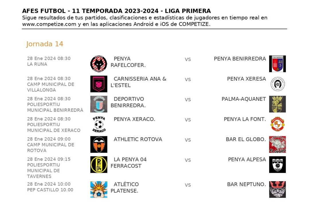 Siguientes partidos del athletic