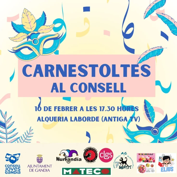 El Consell dels Joves de Gandia celebra el Carnaval con actividades para toda la familia