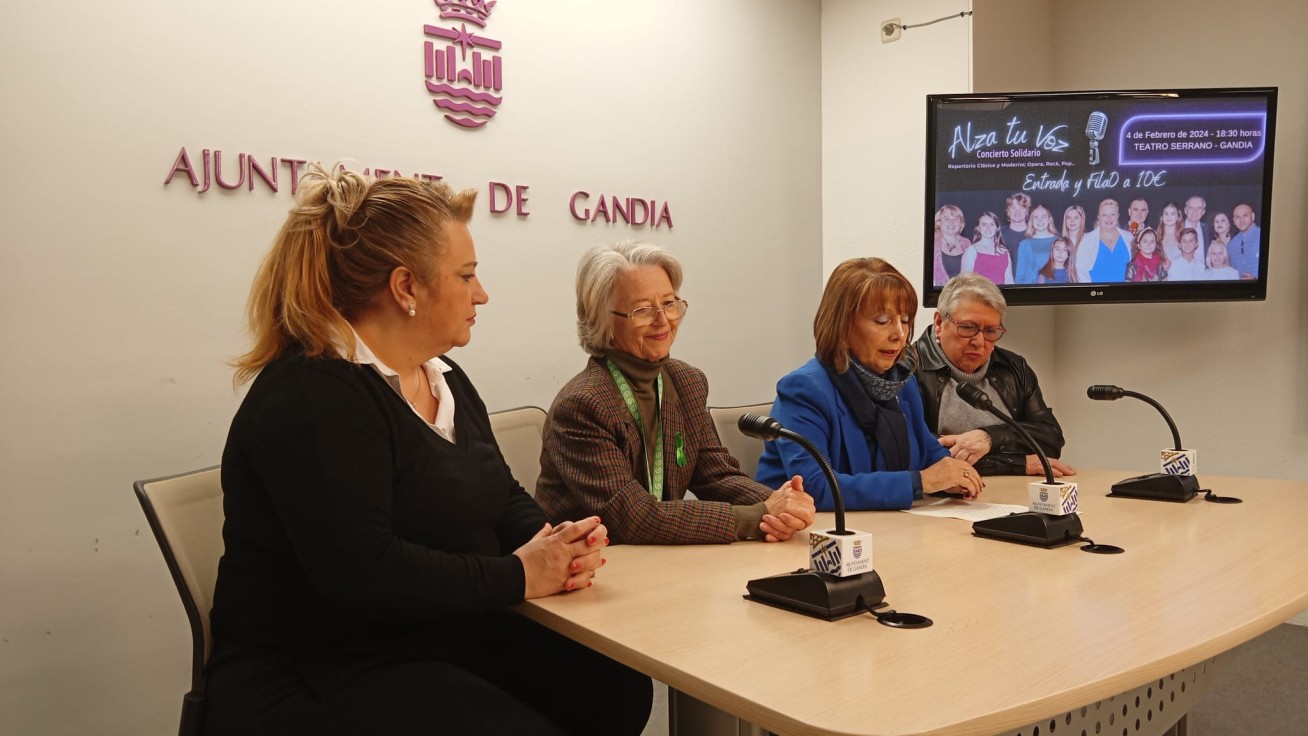 El Teatro Serrano de Gandia acogerá este domingo la gala benéfica 'Alza tu voz'