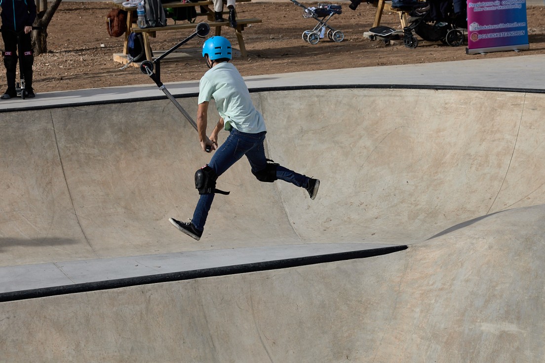 El skatepark de Gandia acogerá la segunda jornada de la Liga Autonómica de Scooter este sábado