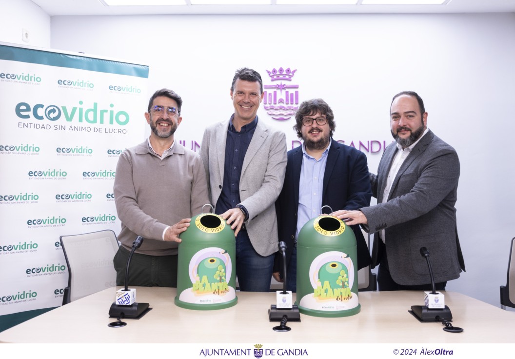 Gandia y sus Fallas se unen a Ecovidrio para fomentar el reciclaje durante las fiestas