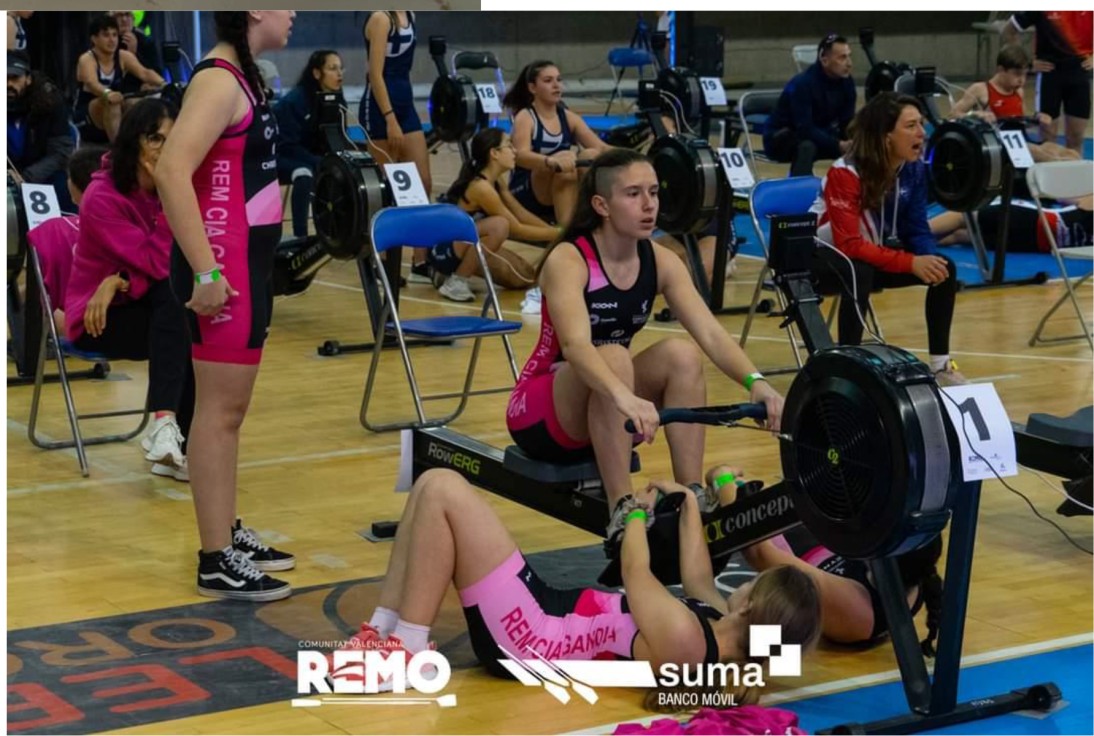 El Club de Rem Cía Gandia consigue seis medallas en el Campeonato Autonómico de Remoergómetro