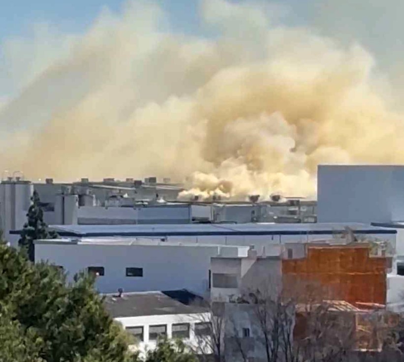 Un incendio en la factoría Dulcesol de Gandia obliga a desalojar a medio millar de trabajadores
