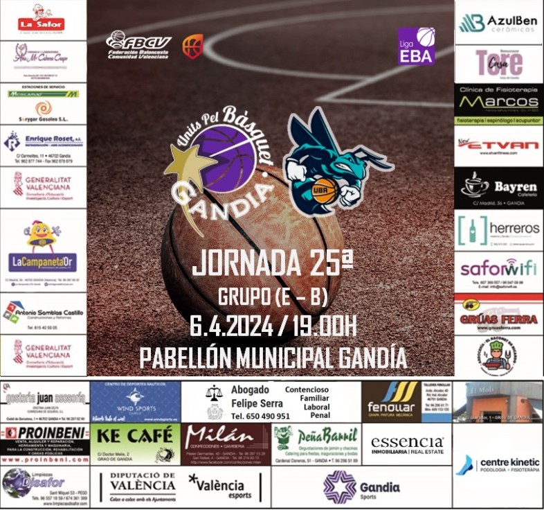 El Units Pel Bàsquet Gandia se juega el liderato en casa mañana sábado