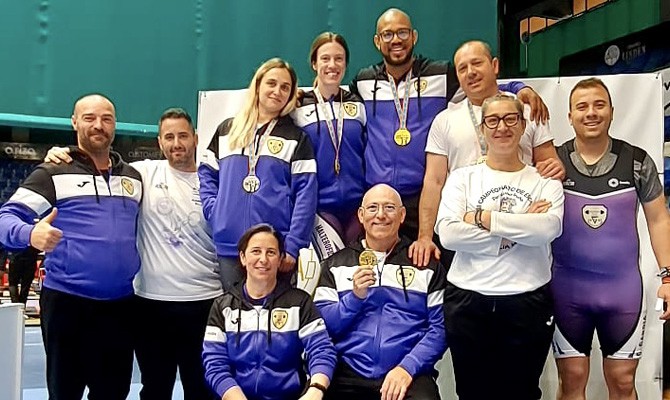 El AC Gandia participa en el Campeonato de España Máster con catorce halteras