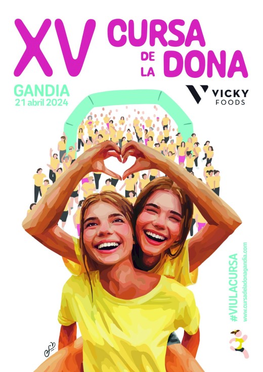 Gandia acoge hoy domingo la XV edición de la Cursa de la Dona