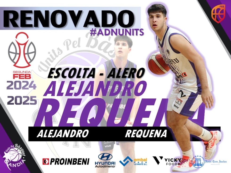 Alejandro Requena sigue en el Units pel Bàsquet Gandia