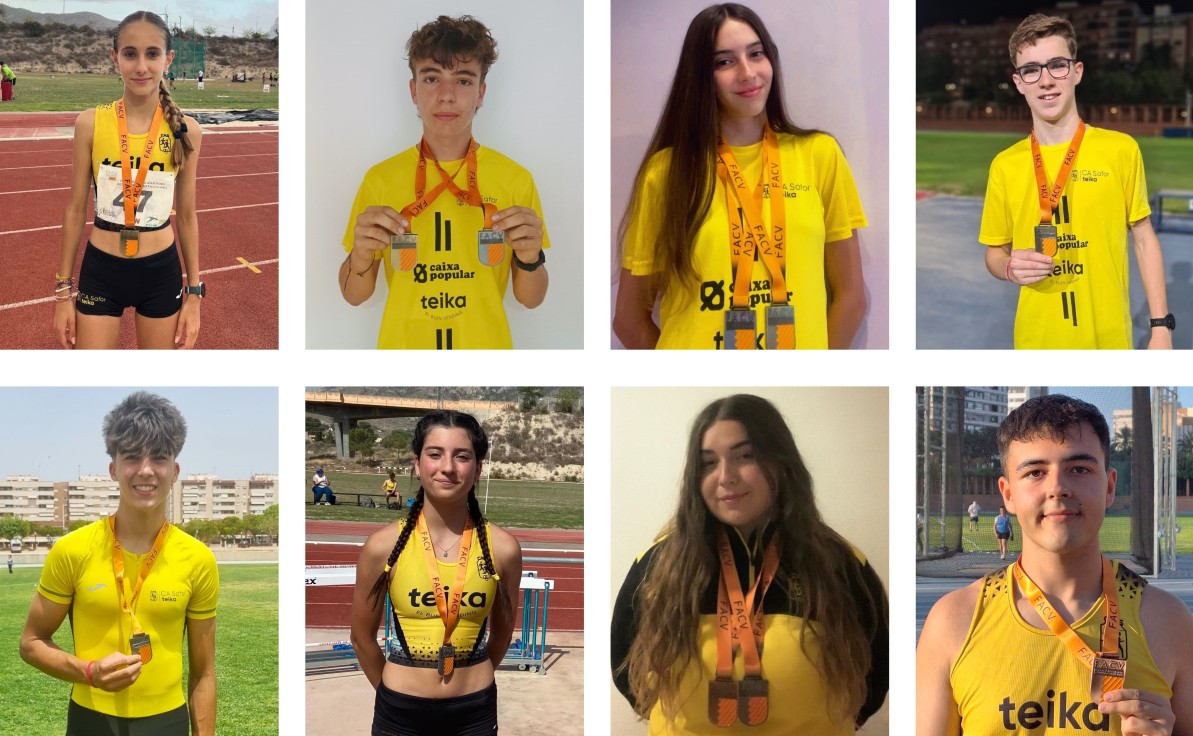 Once medallas para el CA Safor Teika en el Campeonato Autonómico Individual Juvenil