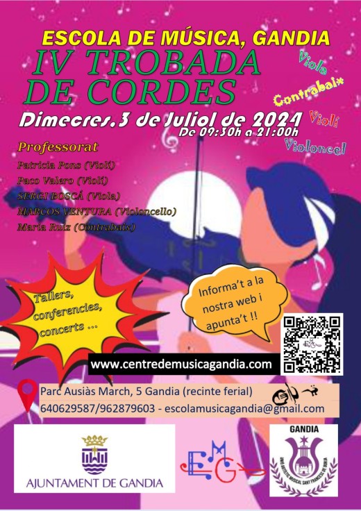 IV Encuentro de Cuerdas en el recinto de la Escuela de Música de Gandia