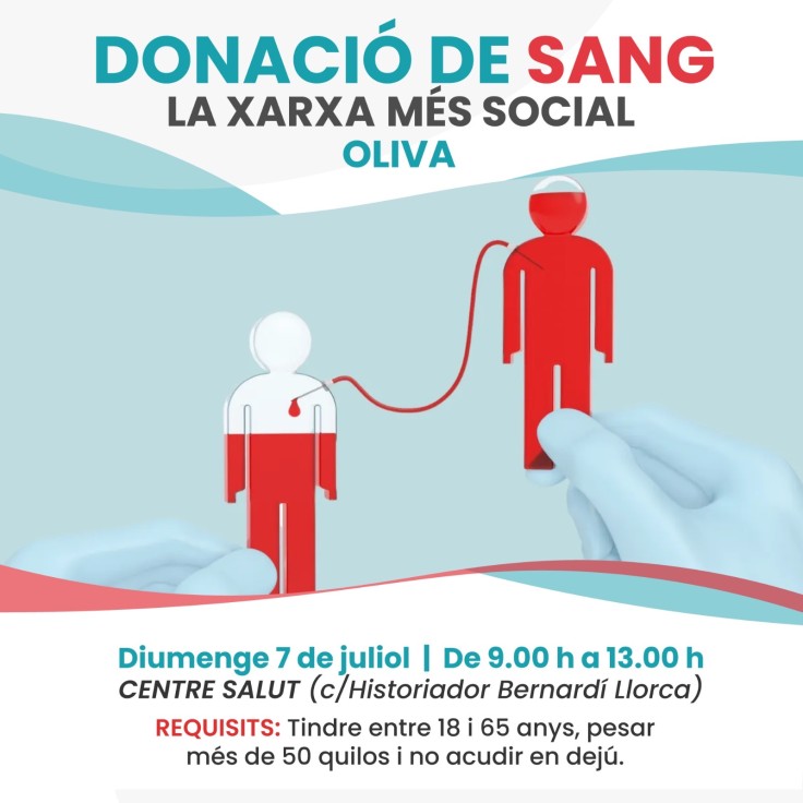 Donación de sangre en Oliva