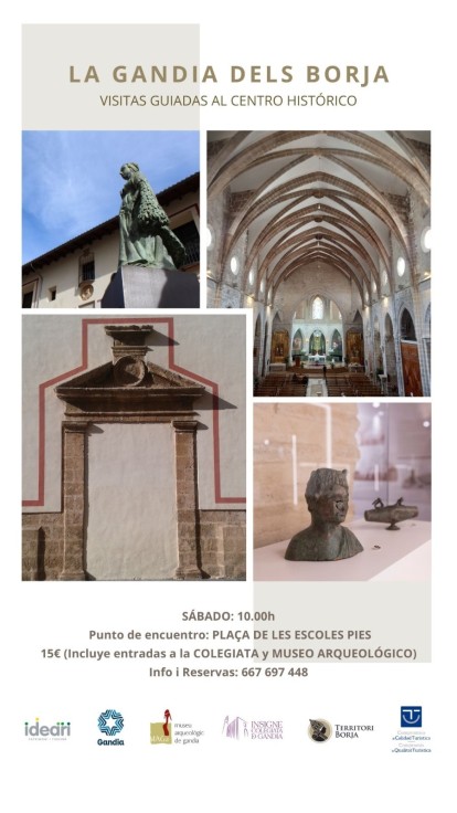 Todos los sábados por las mañanas Visitas Guiadas al Centro Histórico de Gandia