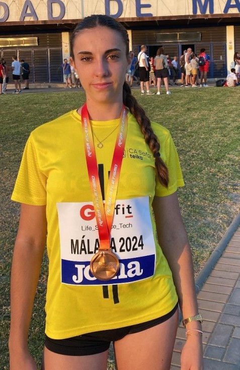 Bronce para Silvia García-Gasulla (CA Safor Teika) en Salto con Pértiga en el Campeonato de España Juvenil.