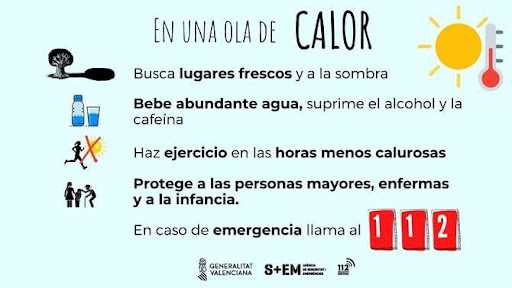 Alerta sanitaria en la Safor por altas temperaturas decretada por la Conselleria de Sanidad