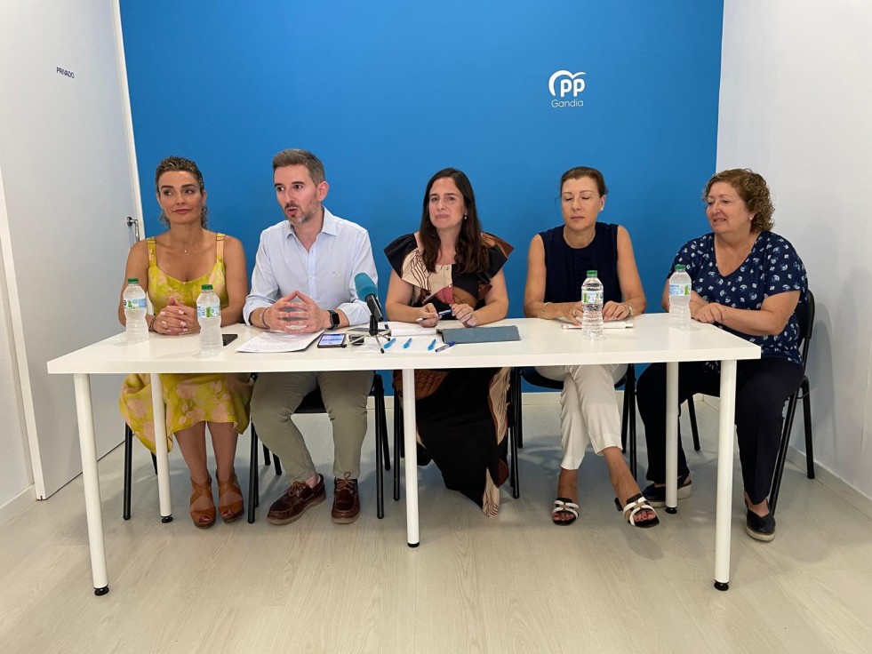 El Partido Popular hace un balance de la actividad parlamentaria en Gandia