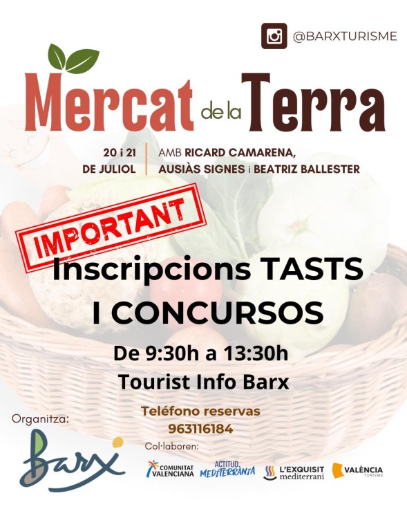 El Mercat de la Terra de Barx celebra la 6ª edición los días 20 y 21 de julio