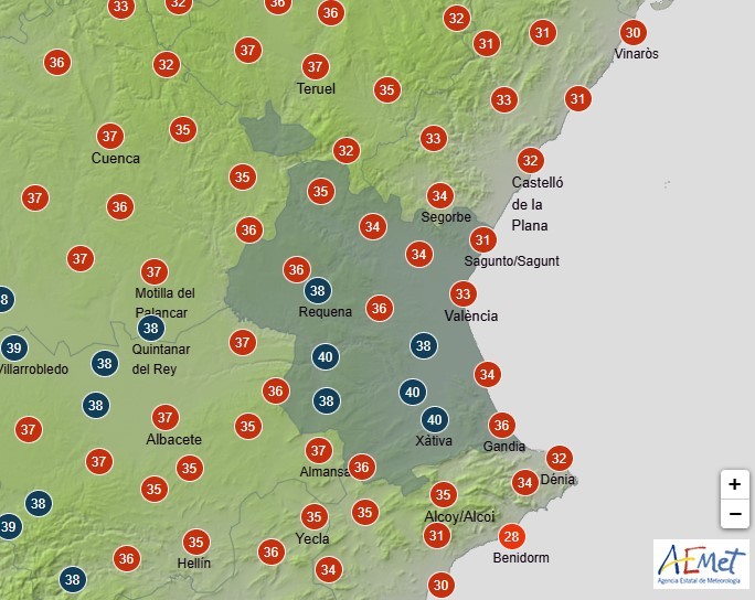 Vuelven a subir las temperaturas en la Safor este martes