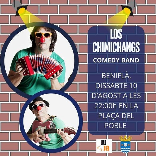 Este sábado llega a Beniflá el espectáculo de comedia de los Chimichangs