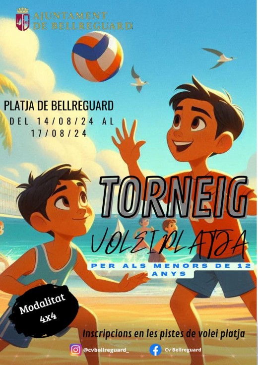 El consejo deportivo de Bellreguard organiza un torneo de voleibol para los menores de 12 años