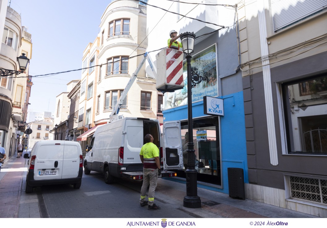 El 'Pla Respecte' mejora la iluminación y el rendimiento de más de 700 puntos de Gandia