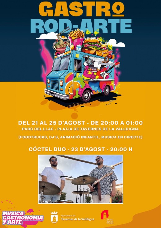 La feria de foodtrucks Gastro-Rod Arte estará hasta el domingo en Tavernes