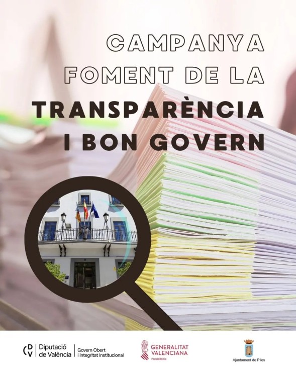 Piles recibe una subvención para el Fomento de la Transparencia y Buen Gobierno