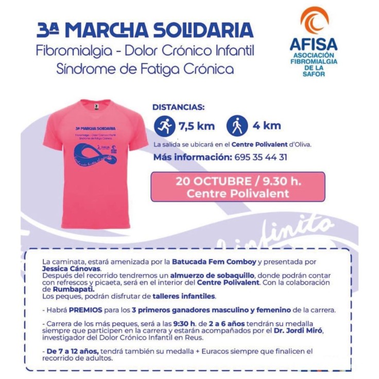 3a Marcha Solidaria por la investigación de fibromialgia en Oliva