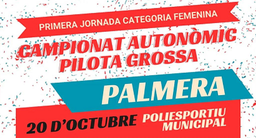 La emoción del campeonato autonómico de pilota grossa en Palmera 