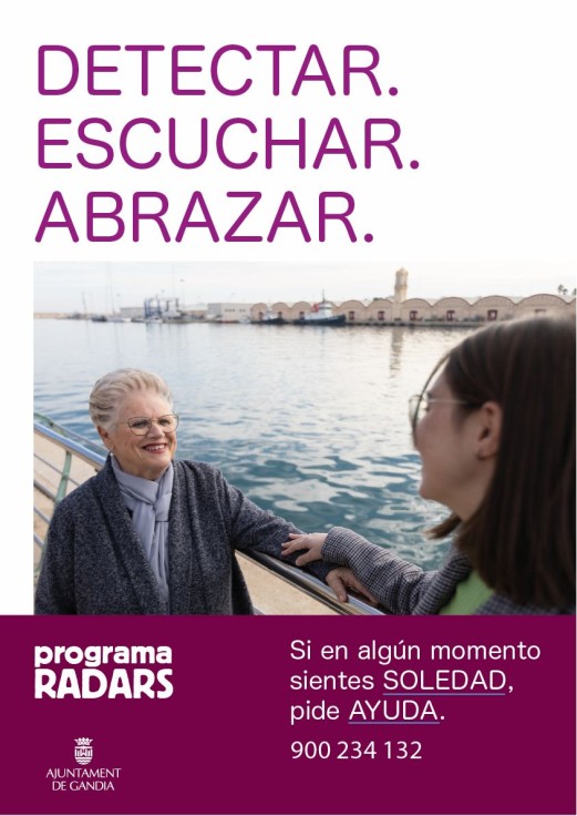 ¿Queires ayudar a personas mayores solas? Gandia organiza una jornada formativa para el voluntariado del Programa Radars