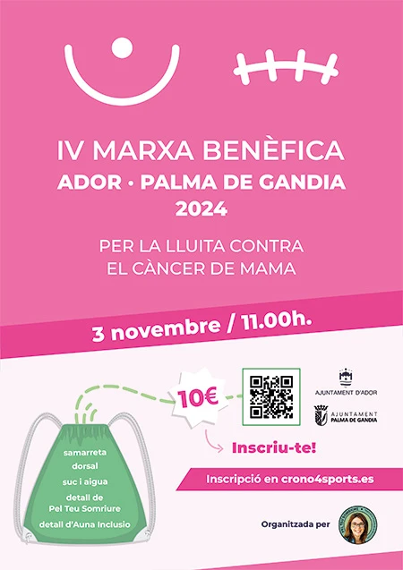 IV Marcha Benéfica Contra el Cáncer entre Ador y Palma de Gandia