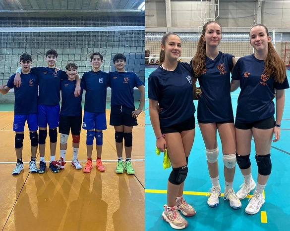 Infantiles y cadetes de segundo año del CV Gandia en la preselección valenciana