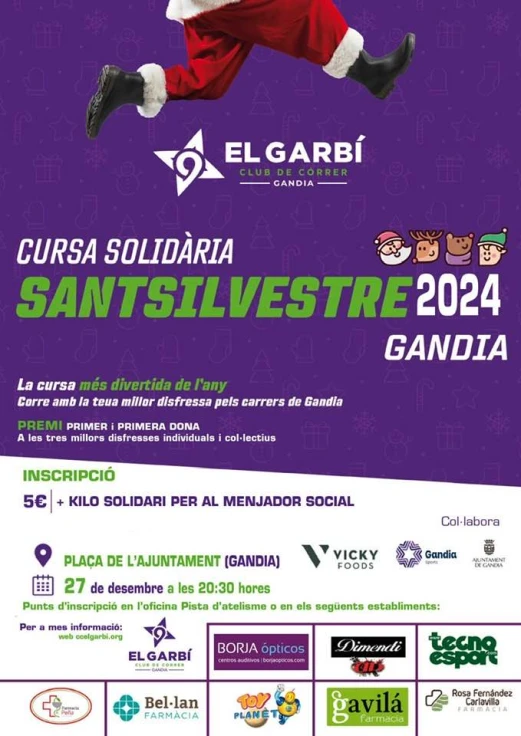 Prepara tu Disfraz y Participa en la Cursa Solidaria Sant Silvestre 2024