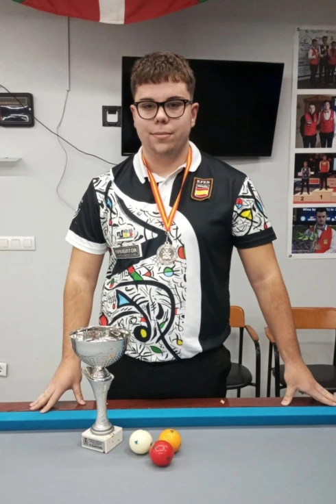 Lucas Molpeceres del Chef Amadeo Subcampeón de España en Billar