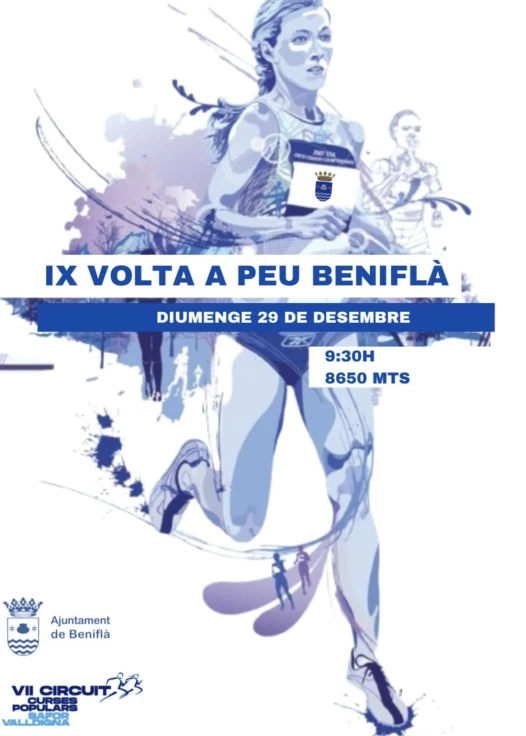 IX Volta a Peu de Beniflà: Una cita imperdible en el circuito de carreras populares Safor-Valldigna