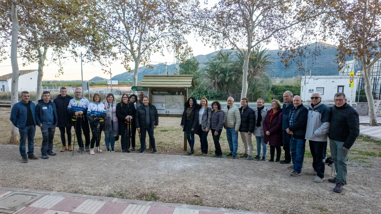 Tavernes estrena el primer circuito permanente de marcha nórdica de la provincia de Valencia