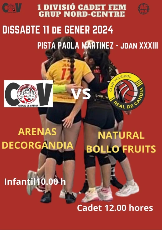Derbi Local de Voleibol: Arenas vs Real de Gandia
