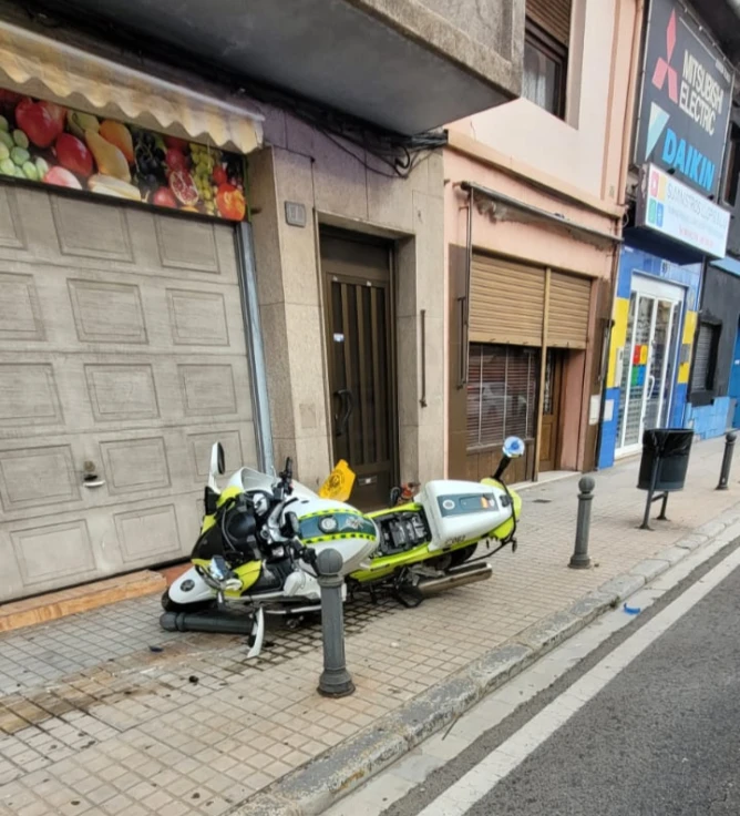 Herido un agente de la Guardia Civil de Tráfico en Oliva