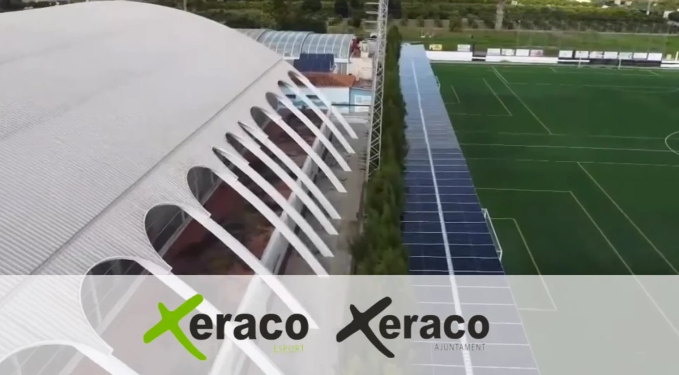 El Ayuntamiento de Xeraco instala un sistema Fotovoltaico en el Polideportivo Municipal para promover la energía limpia y sostenible