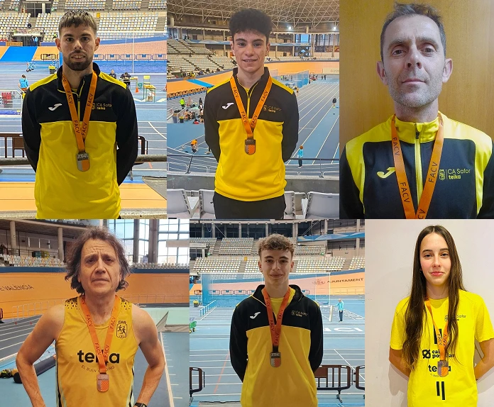 Cuatro medallas para el CA Safor Teika en el Campeonato Autonómico Absoluto Individual