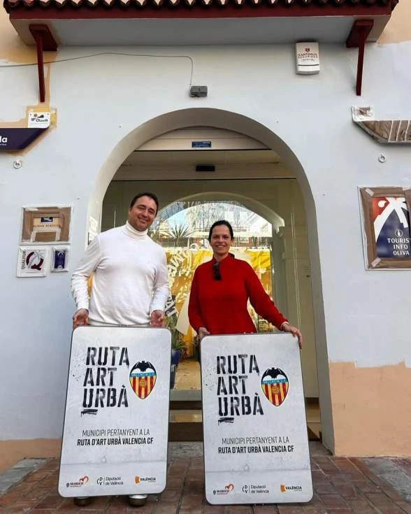 Turismo y Fútbol se dan la mano: Oliva, en la Ruta de Arte Urbano VCF