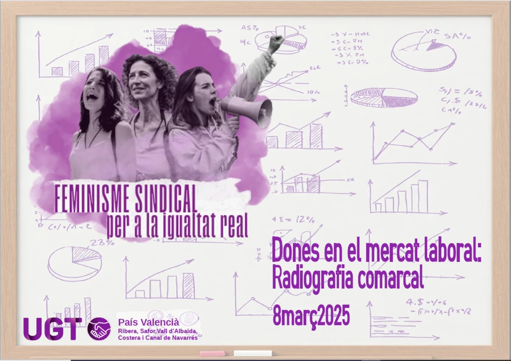 UGT presenta en la Safor con motivo del 8M el informe 'Mujeres en el mercado laboral: radiografía comarcal'