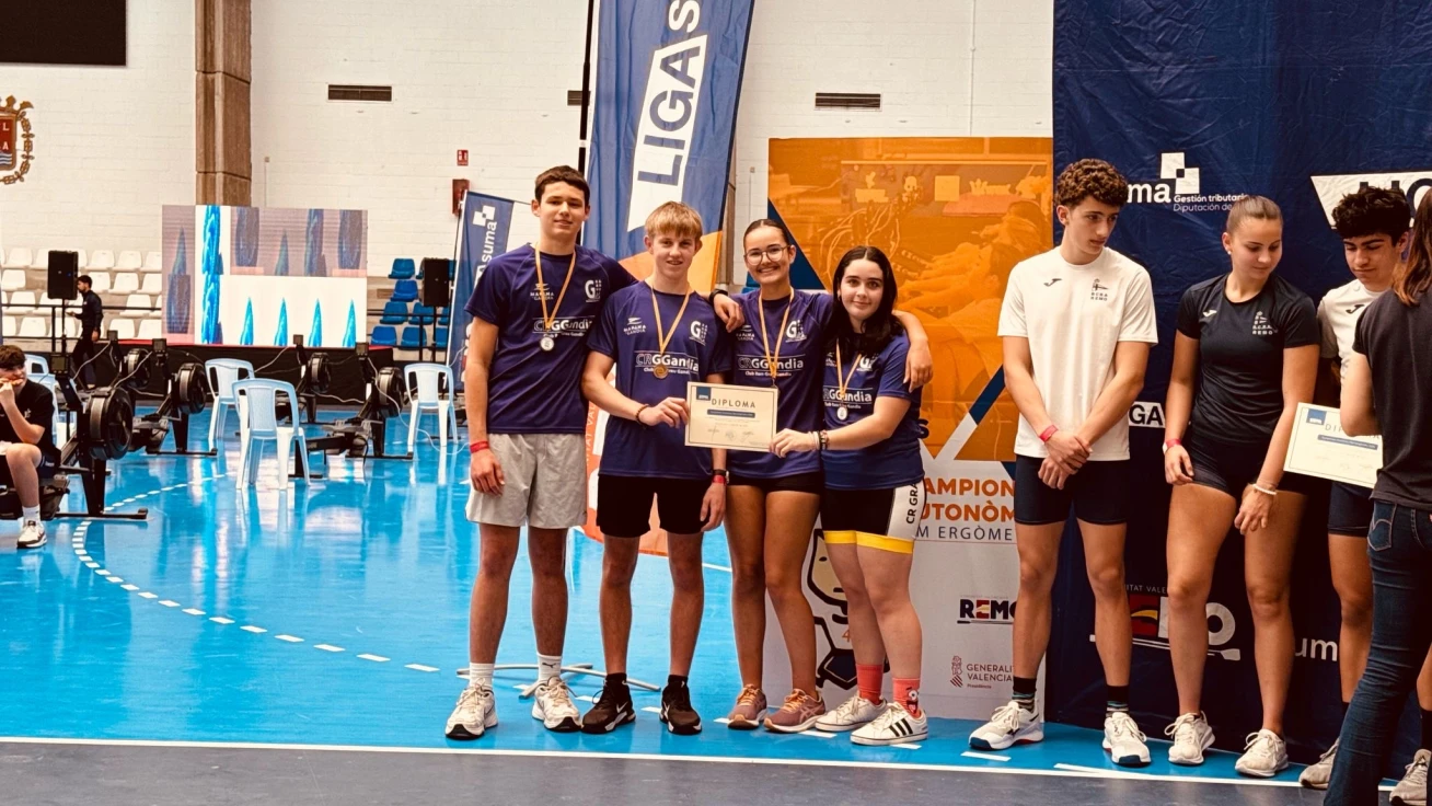 El Club Rem Grau Gandia Triunfa en el Campeonato Autonómico de Remo Ergómetro en Alicante