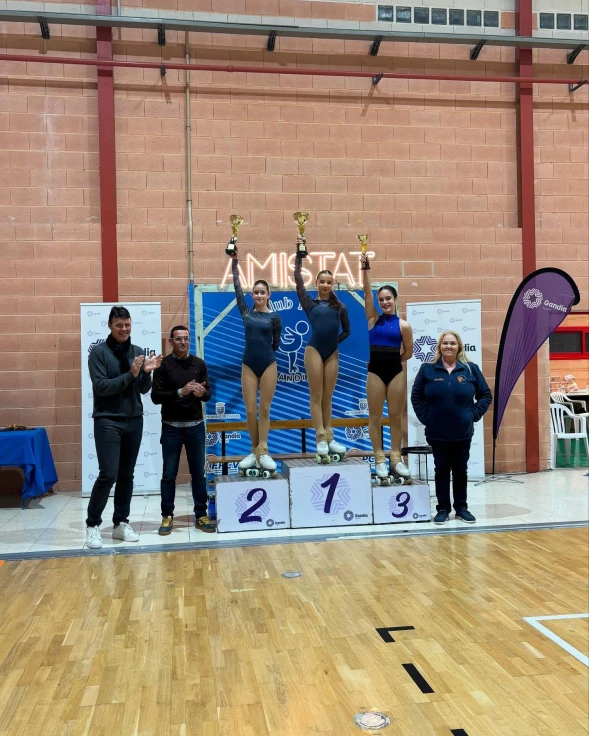 Éxito de las patinadoras del Club Patí Gandia en la 1ª Copa de la Comunidad Valenciana