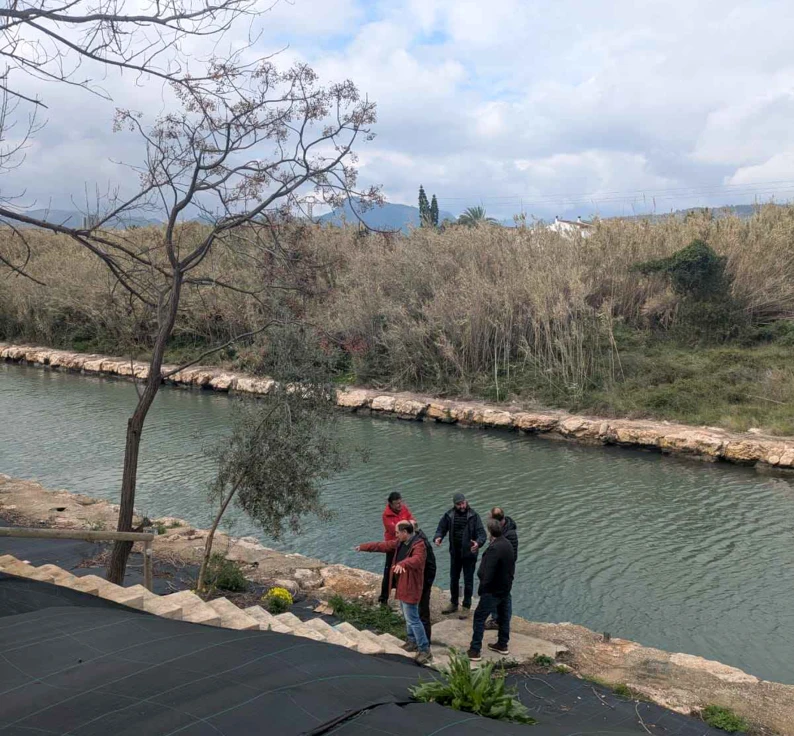 Visita con expertos al Barranc de Beniopa dentro de las jornadas de restauración del medio fluvial y prevención de inundaciones en Gandia