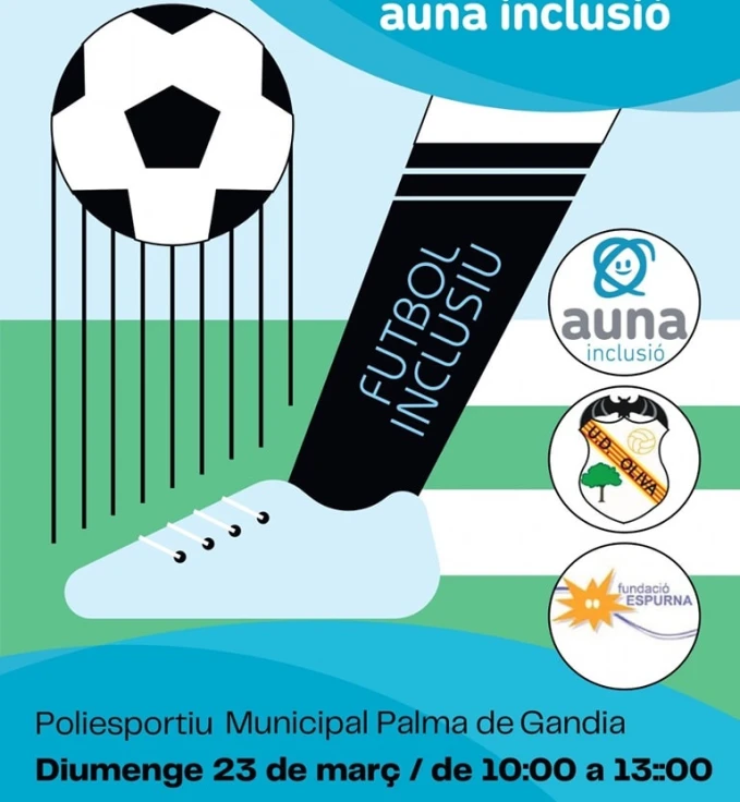 Palma de Gandia acoge un torneo triangular de fútbol inclusivo