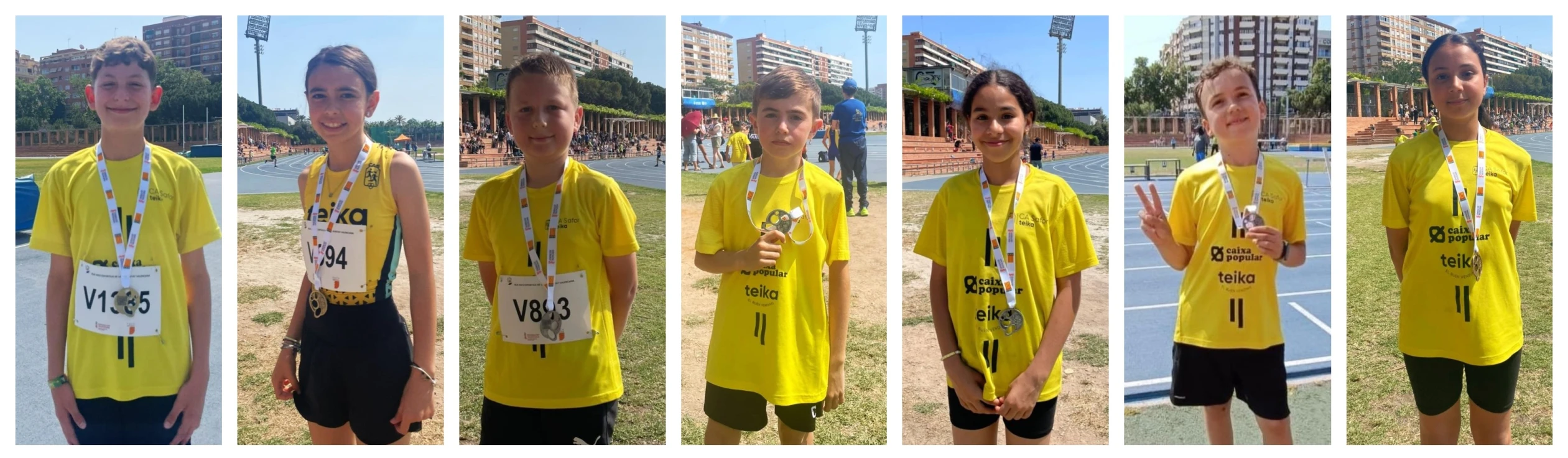 Ocho medallas para el CA Safor Teika en el Campeonato Provincial Individual Alevín