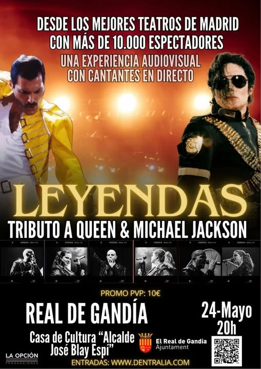 Musical tributo a las leyendas Queen y Michael Jackson