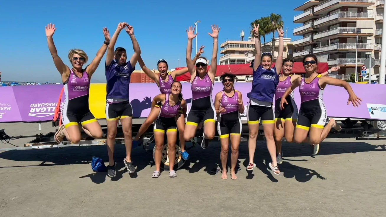 El Club Rem Grau Gandia logra la 11ª posición en el Campeonato de España de Remo en Llaut del Mediterráneo 2025